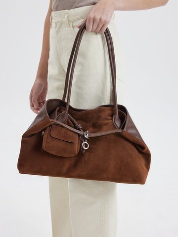 PAZZION, Santina Convertible Tote, Darkbrown